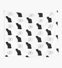 Physics Cat and Friction Coefficient Wall Tapestry