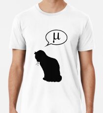 Physics Cat and Friction Coefficient Men's Premium T-Shirt