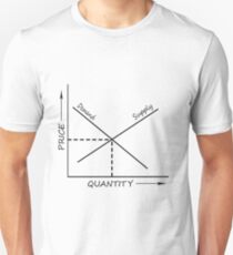 Supply and demand graph Unisex T-Shirt