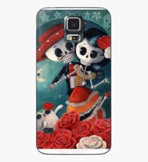 Dia de Los Muertos Couple of Skeleton Lovers Case/Skin for Samsung Galaxy