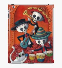 Vinilo o funda para iPad Dia de Los Muertos Skeleton Musicans