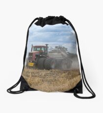 Dusty Job ...Ploughing ...Case Does It Easy.... Drawstring Bag