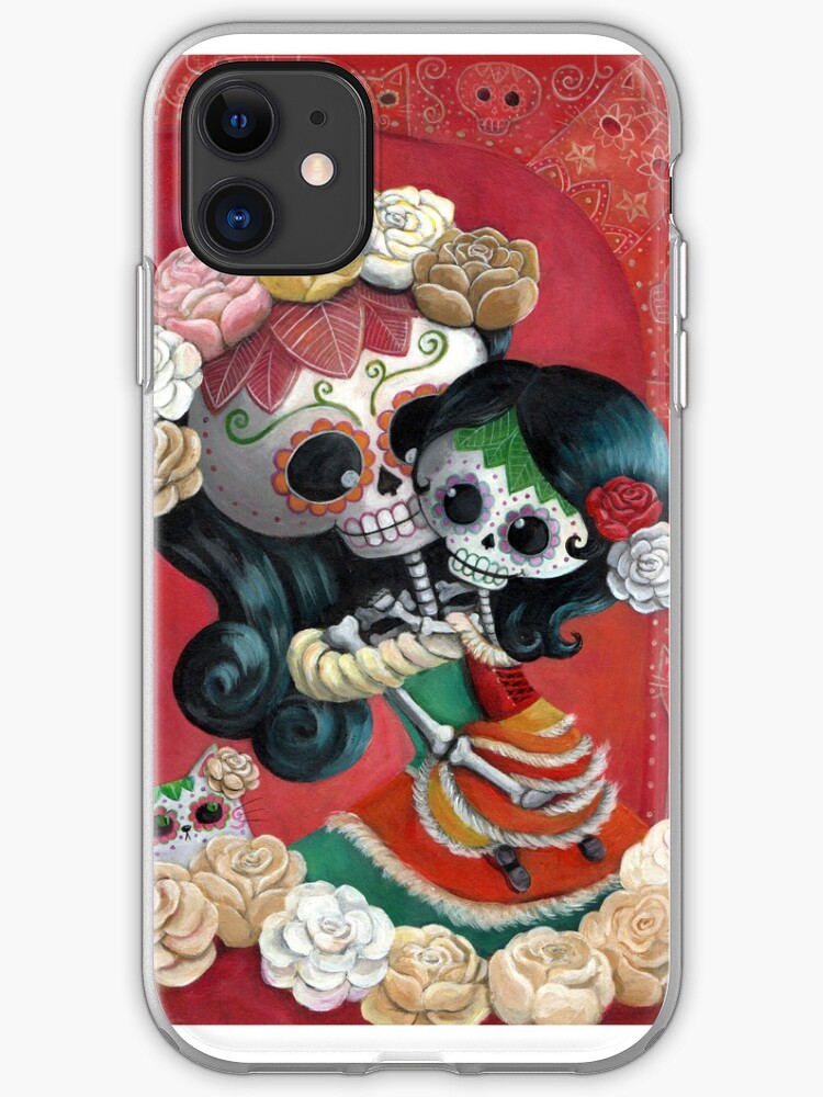 Dia de Los Muertos Couple of Skeleton Lovers iPhone 11 case Dia de Los Muertos Couple of Skeleton Lovers iPhone 11 case