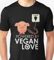 VeganChic ~ Powered By Vegan Love Unisex T-Shirt