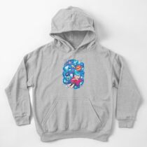 Sudadera con capucha para niños espacio