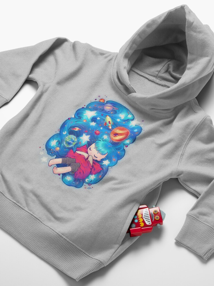 Alternate view of space Toddler Pullover Hoodie