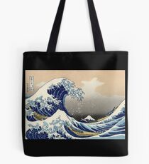 'The Great Wave Off Kanagawa' by Katsushika Hokusai (Reproduction) Tote Bag