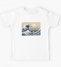 "Die große Welle vor Kanagawa" von Katsushika Hokusai (Reproduktion) Kinder T-Shirt