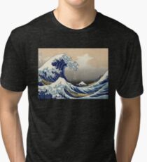 "Die große Welle vor Kanagawa" von Katsushika Hokusai (Reproduktion) Vintage T-Shirt