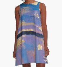 Ocean Skyline Reflection A-Line Dress