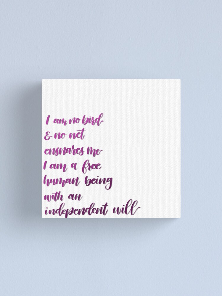 Alternate view of I am no bird Canvas Print