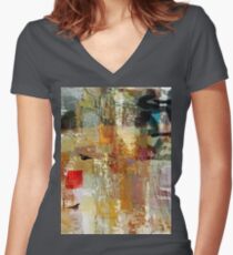 Skylark in the winter Women's Fitted V-Neck T-Shirt