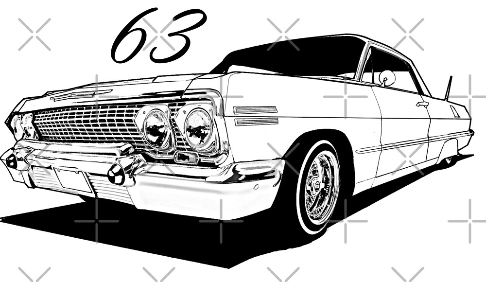&ldquo;63 Impala&rdquo; by ThornyroseShop | Redbubble