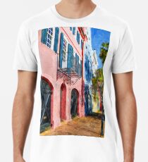Charleston Rainbow Houses Painted Premium T-Shirt