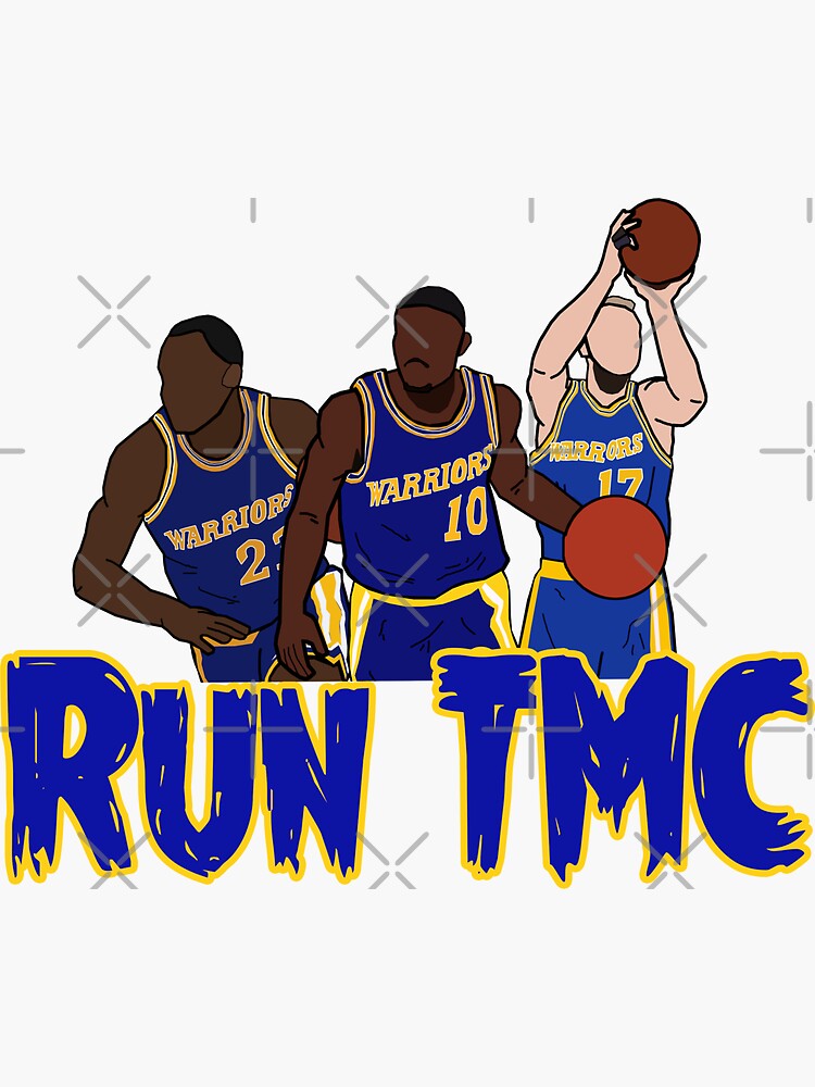 Golden State Warriors /"RUN TMC/" Stephen Curry HOODED SWEATSHIRT Chris Mullin