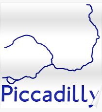London Underground Piccadilly Line Map Poster