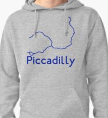 London Underground Piccadilly Line Map Pullover Hoodie