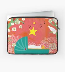 Kindermotiv "Kinderwagen rosa Hintergrund" Laptoptasche