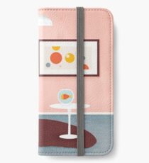 Décor Coral Du Milieu Du XXe Siècle Avec Chat Noir Et Poisson Doré Étui portefeuille/coque/skin iPhone