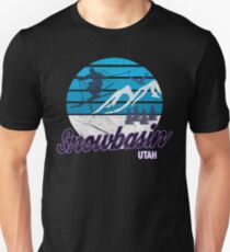 Snowbasin Sun Valley Huntsville Utah USA Ski Resort Snowboarding Winter Skiing Wear T-Shirts Hoodies Sweaters and Jumpers Unisex T-Shirt