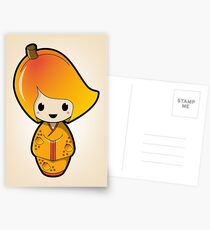 Mango Kokeshi Doll Postcards