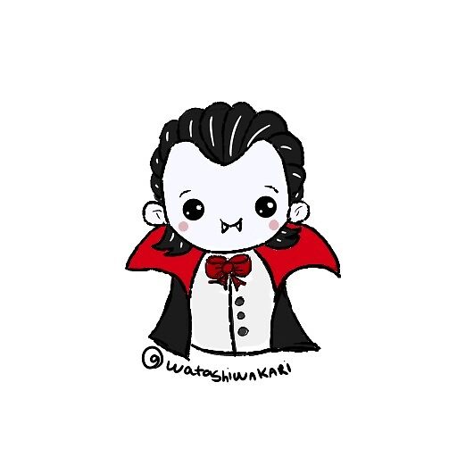 Kawaii Cute Dracula Halloween By Karinne Redbubble