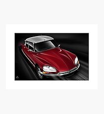 Citroen DS23 EFI Pallas Metallic Red Poster Art Photographic Print