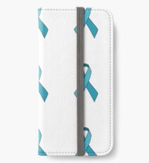 Turquoise Awareness Ribbon Sticker Set iPhone Wallet/Case/Skin
