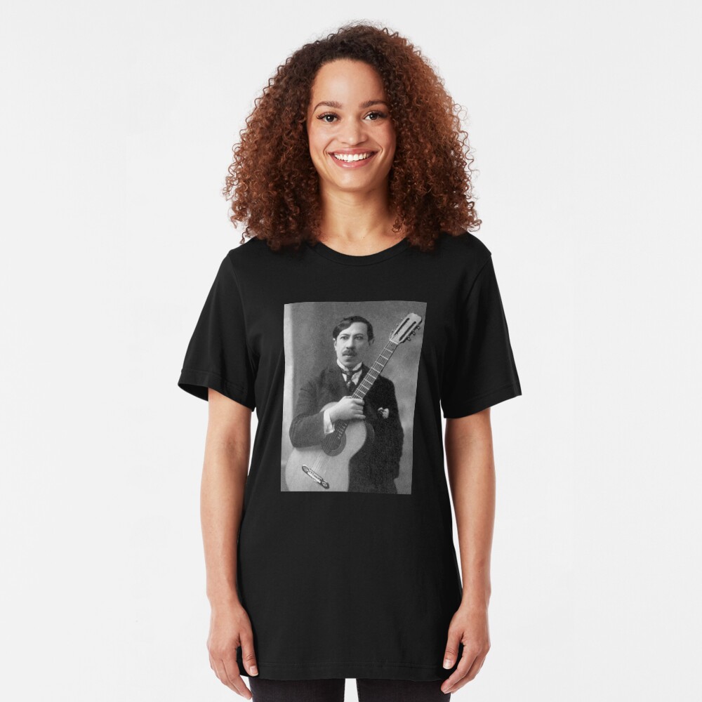 Augustin Barrios - Brilliant Paraguayan Guitarist and Composer Slim Fit T-Shirt
