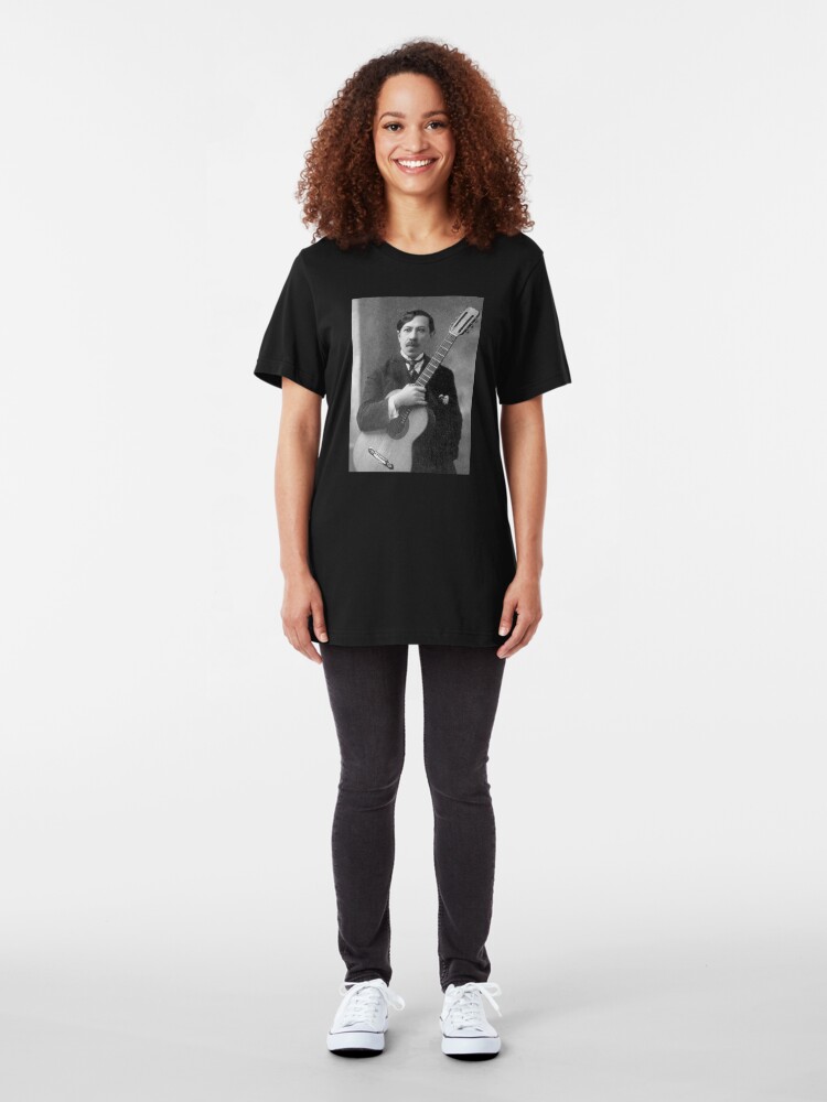 Alternate view of Augustin Barrios - Brilliant Paraguayan Guitarist and Composer Slim Fit T-Shirt