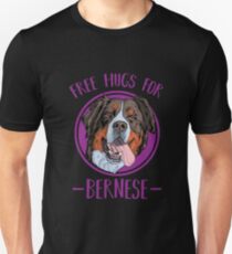 Berner Sennenhund | Kostenlose Umarmungen für Bernerse Slim Fit T-Shirt