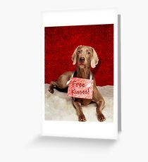 Free Kisses Greeting Card