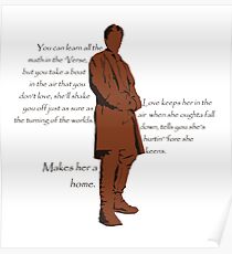 Firefly - Captain Mal Reynolds on Love Poster
