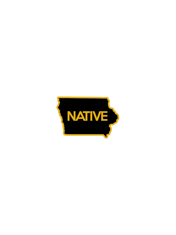 "Iowa Native Sticker " Stickers by mindofstate Redbubble