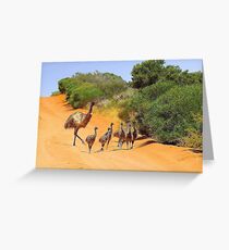 Emu Family Greeting Card