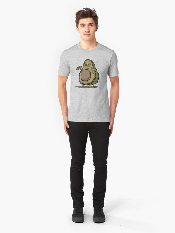 Alternate view of Unhealthy Avocado Slim Fit T-Shirt