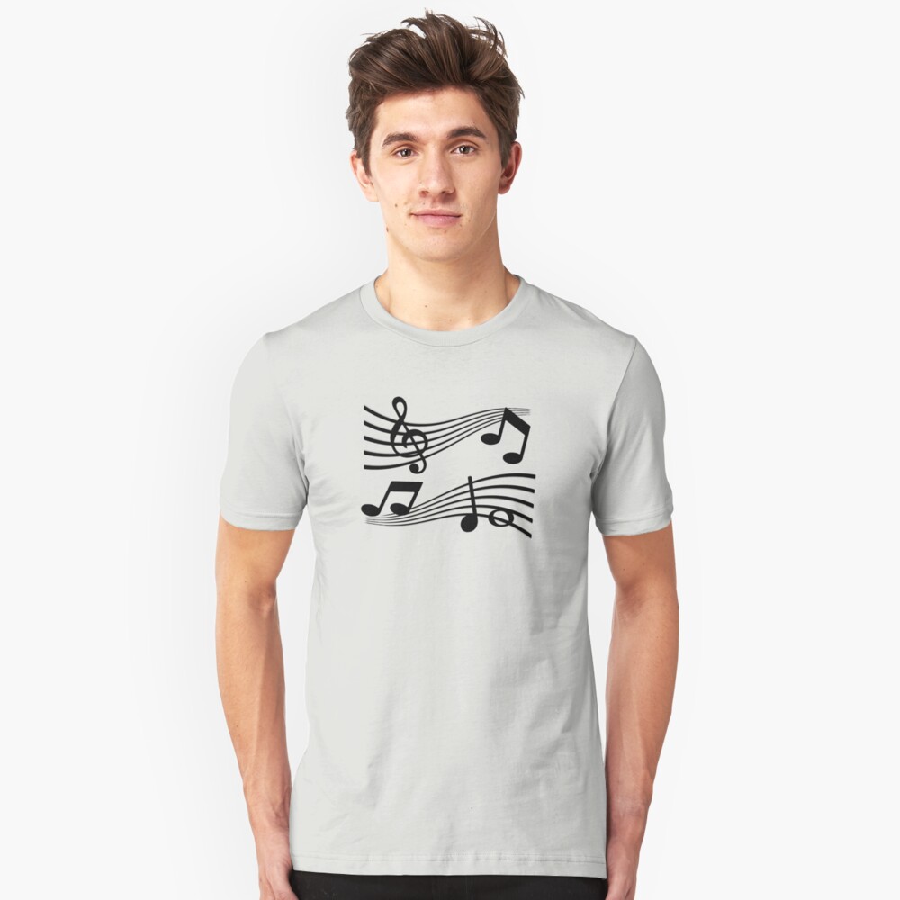 Loss - Music Slim Fit T-Shirt