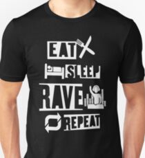 Eat Sleep Rave Repeat Unisex T-Shirt