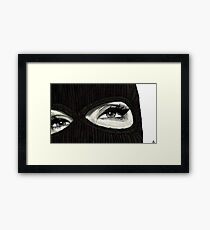 Maske ein Gerahmter Kunstdruck