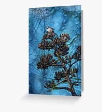 Bird in a Cracked-Up World Greeting Card