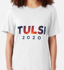 Tulsi Gabbard 2020 President Logo Slim Fit T-Shirt