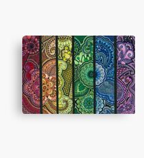Rainbow Mendhi Canvas Print
