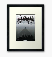 Bioshock- 2 worlds Framed Print