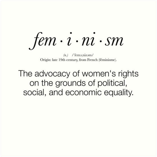 Feminism Defined Art Print By Valyrianheart Redbubble