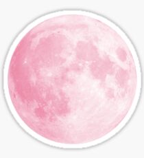 Pink Full Moon Sticker