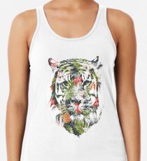 Tropischer Tiger Racerback Tank Top