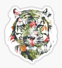 Tropical Tiger Sticker
