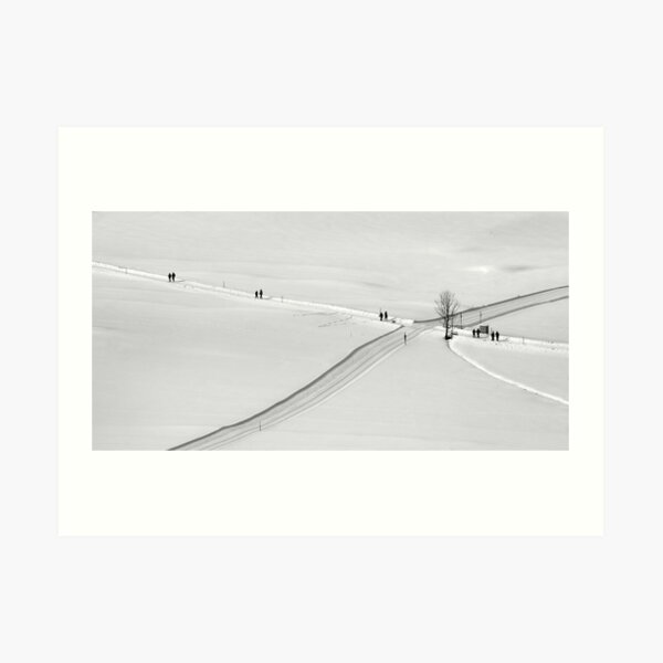a winter walk Art Print