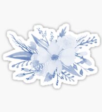 Blaue Blumenstrauß Sticker