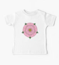 Pink Heraldic Rose Baby Tee